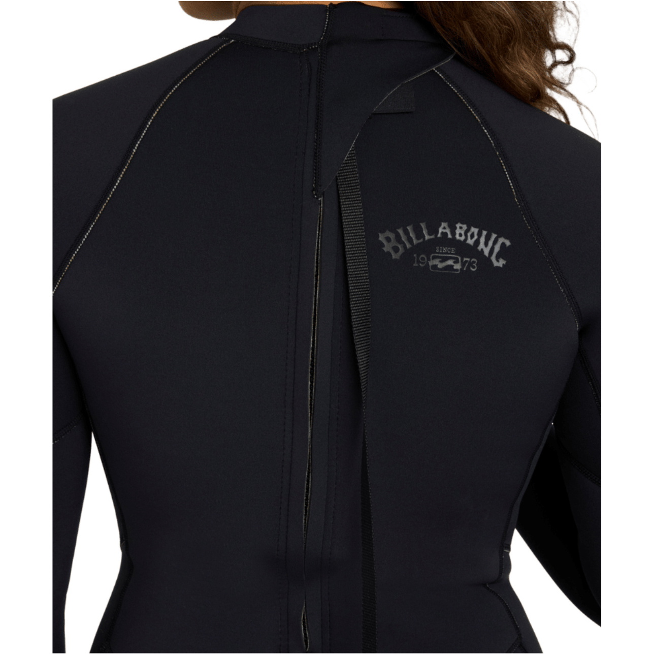 2026 Billabong Womens Spring Fever 2mm Long Sleeve Springsuit Wetsuit ABJW400137 - Black Pebble